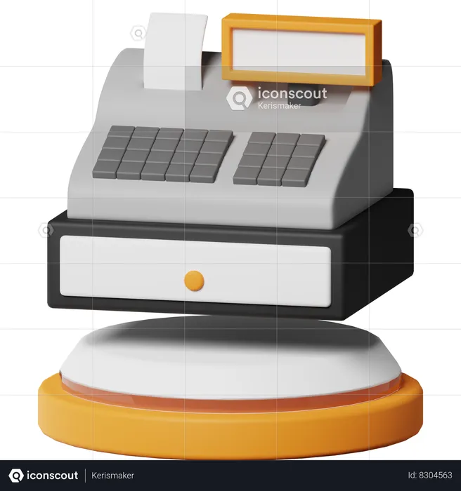 Cash Register  3D Icon