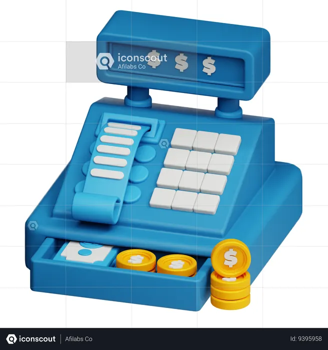 Cash Register  3D Icon