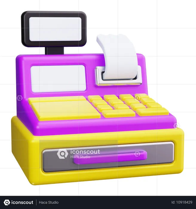 Cash Register  3D Icon