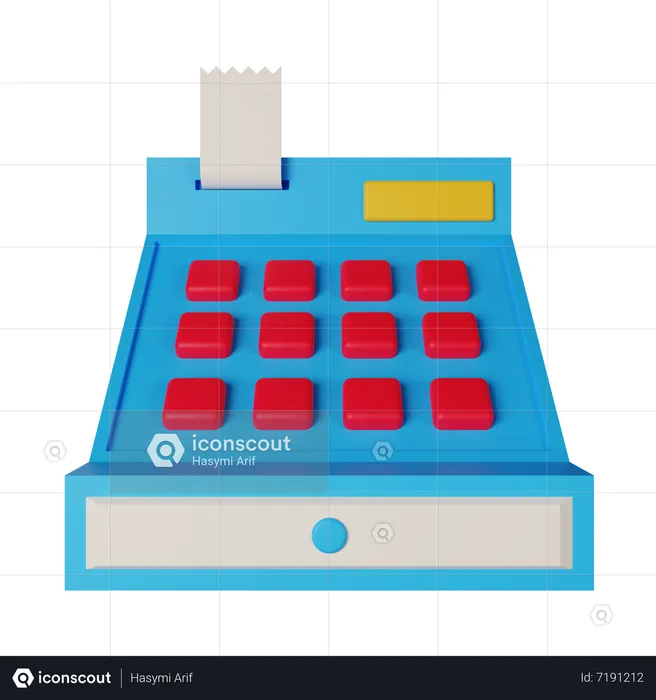 Cash Register  3D Icon