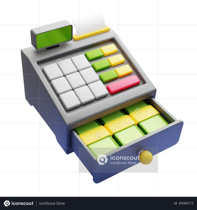 Cash Register  3D Icon