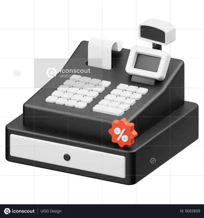 Cash Register  3D Icon