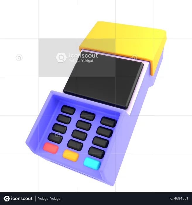 Cash Register  3D Illustration