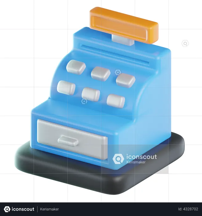 Cash Register  3D Icon