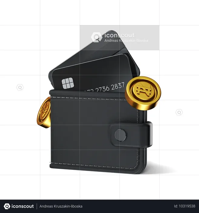 Cash Wallet  3D Icon