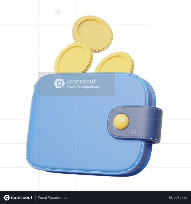 Cash Wallet  3D Icon