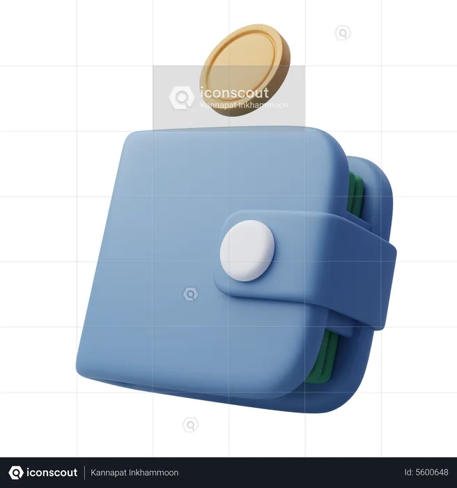 Cash Wallet  3D Icon