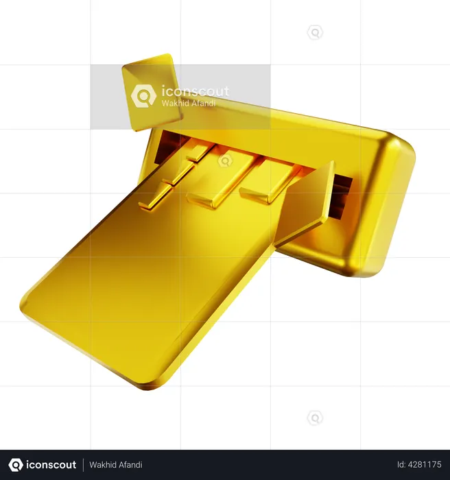 Cash Withdrawal  3D Illustration