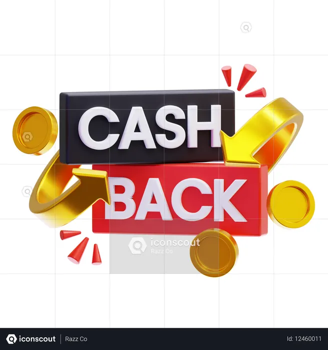 Cashback  3D Icon