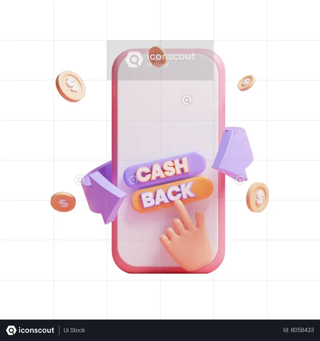 Cashback  3D Icon