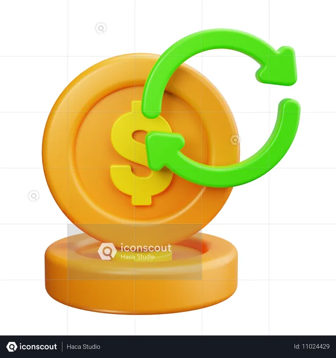 Ciclo de cashback  3D Icon