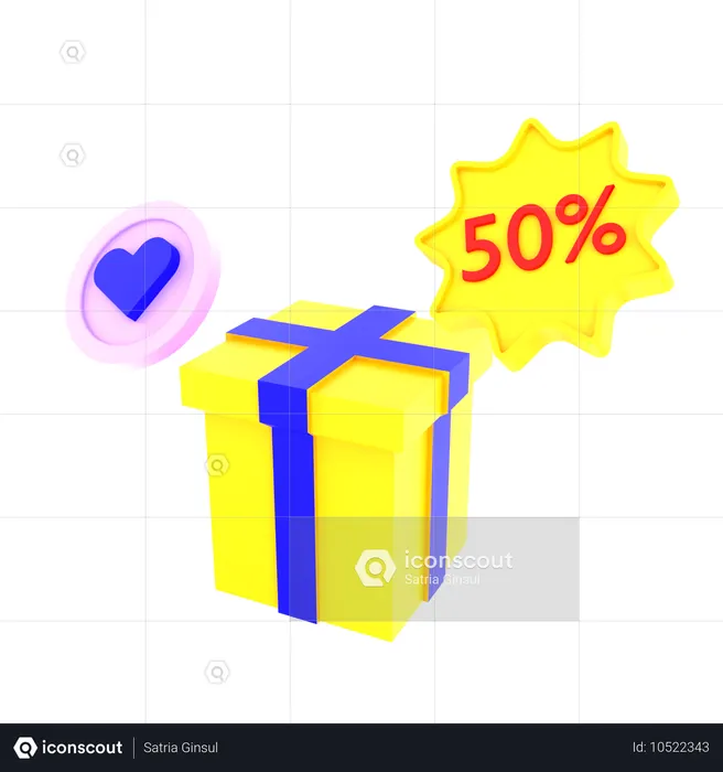 Cashback offer  3D Icon