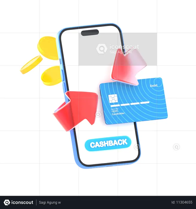 Cashback Offers  3D Icon