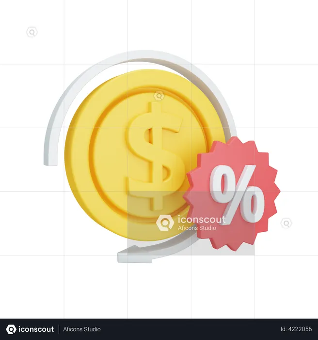 Cashback Points  3D Illustration