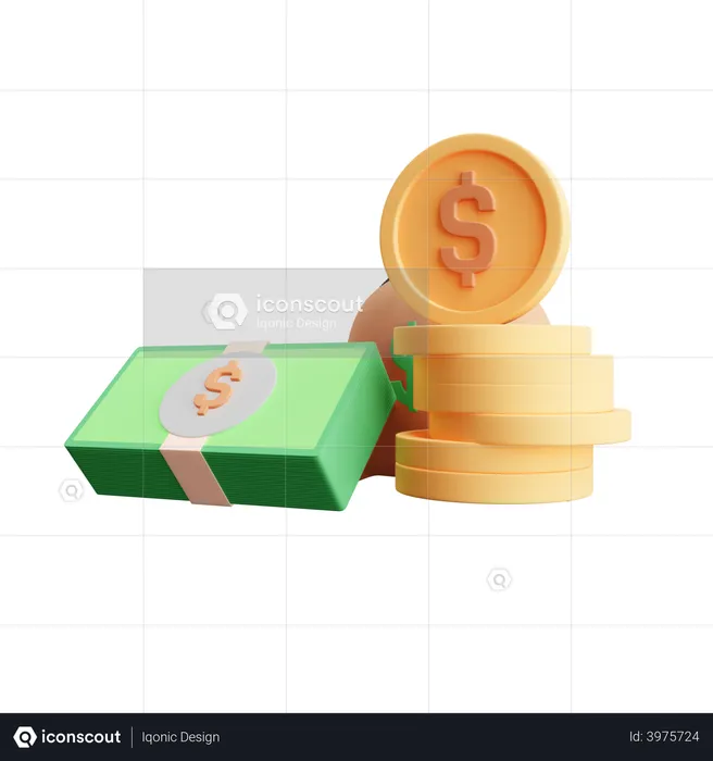 Cashflow  3D Illustration