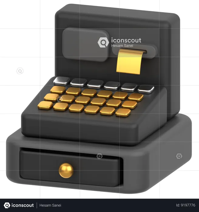 Cashier  3D Icon