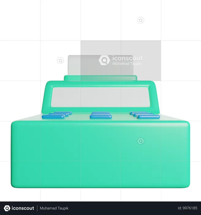 Cashier Machine  3D Icon