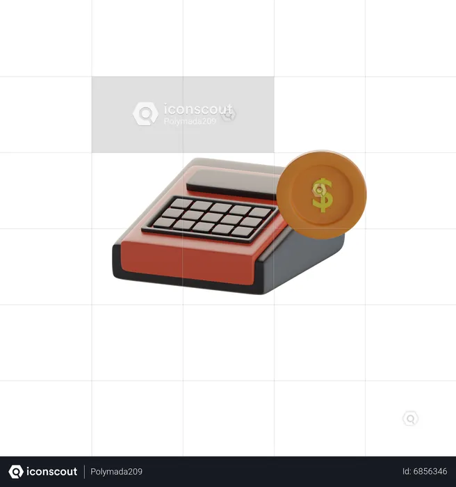 Cashier machine  3D Icon