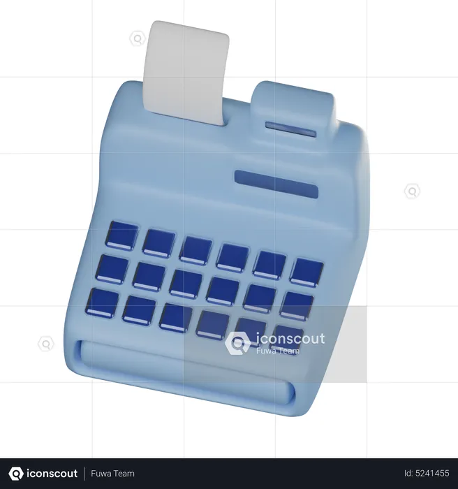 Cashier Machine  3D Icon