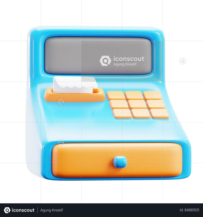 Cashier Machine  3D Icon