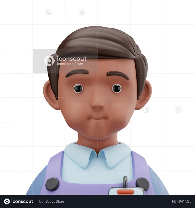 Cashier Man  3D Icon