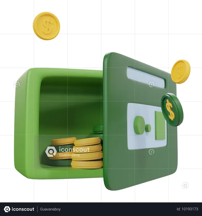 Casier bancaire  3D Icon