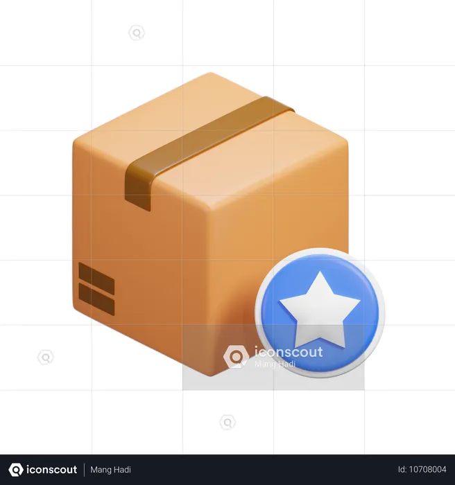 Caja favorita  3D Icon