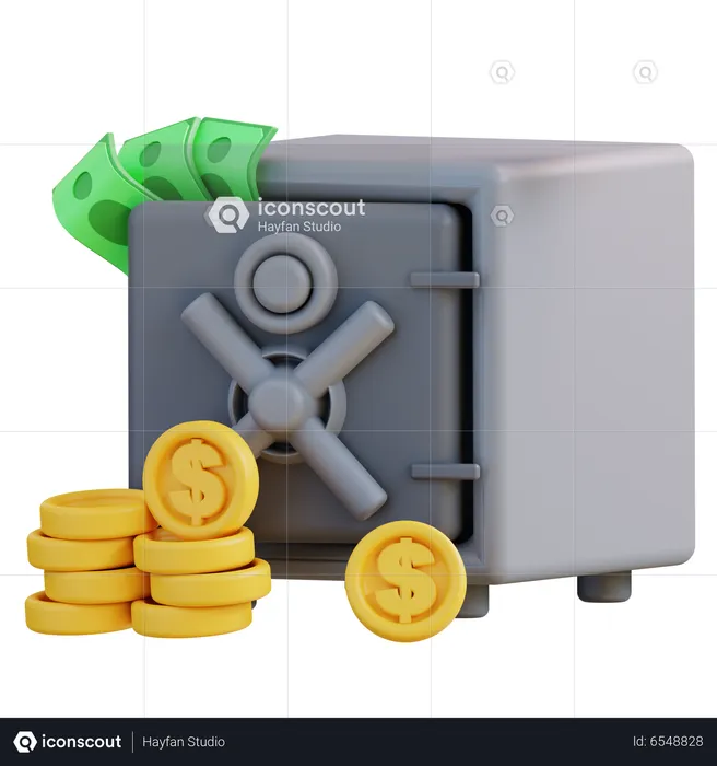 Casillero del banco  3D Icon