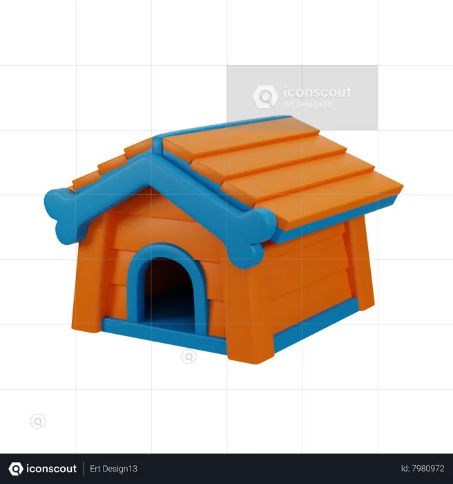 Casinha de cachorro  3D Icon