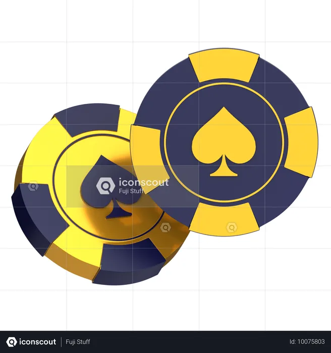 Casino-Chip-Club  3D Icon