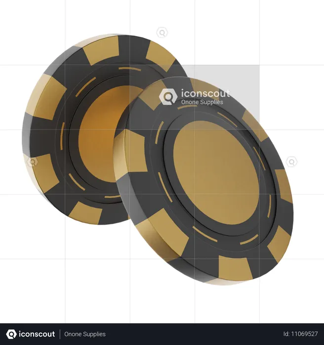 Casino Chips  3D Icon