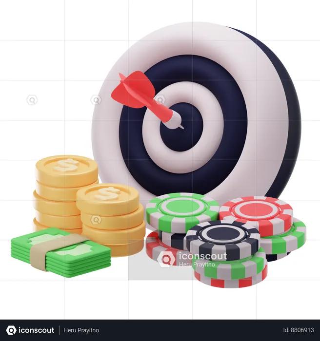 Casino Dart  3D Icon