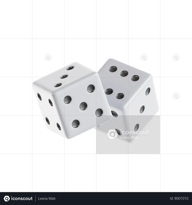 Casino Dices  3D Icon