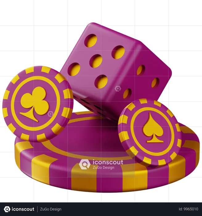 Casino Game Batch  3D Icon