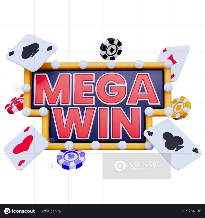 Casino Mega Win  3D Icon