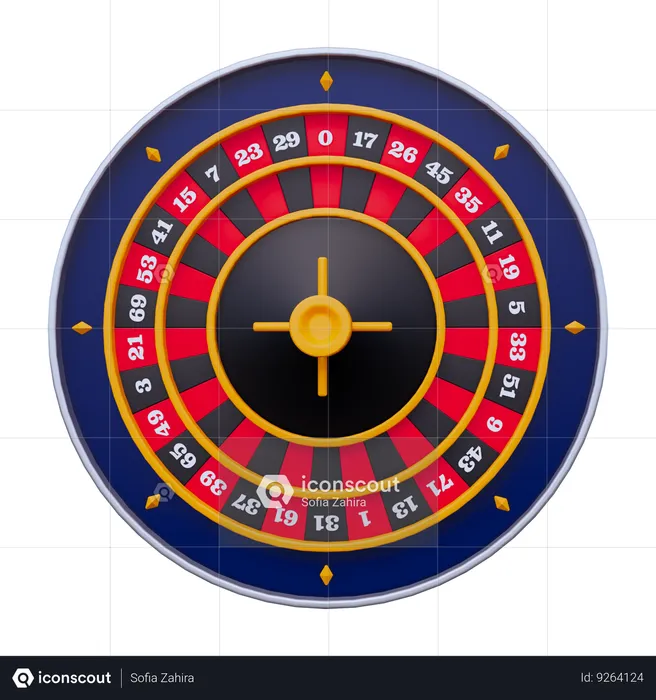 Casino Roulette  3D Icon