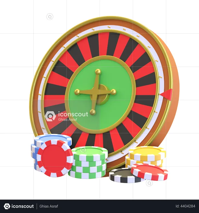 Casino Roulette  3D Illustration