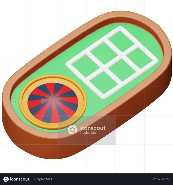 Casino Table Game  3D Icon