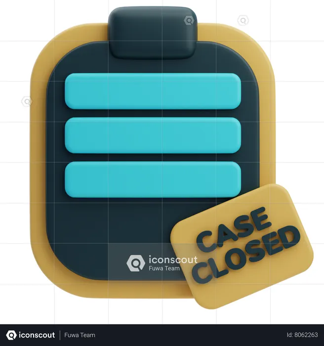 Caso encerrado  3D Icon