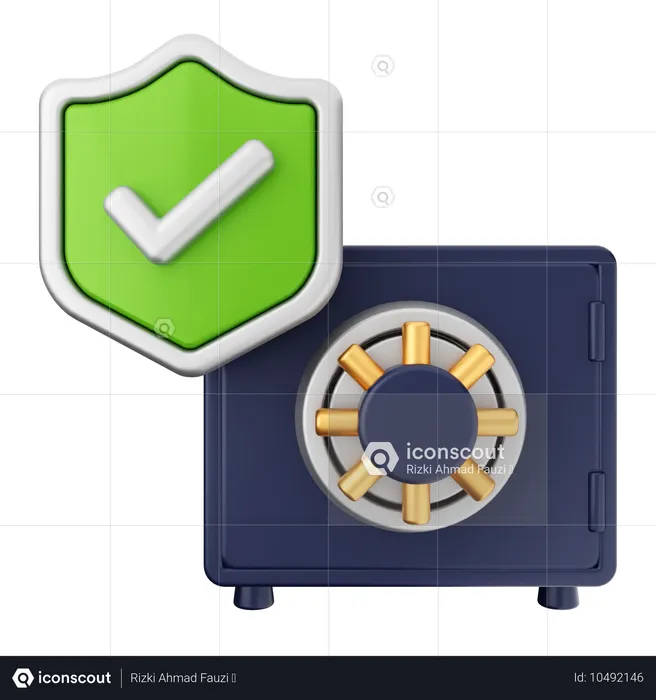 Protección de seguridad de la caja  3D Icon