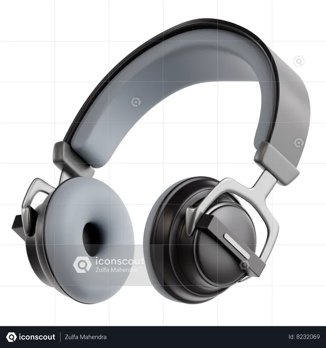 Casque de musique  3D Icon