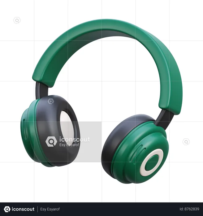 Casque de musique  3D Icon