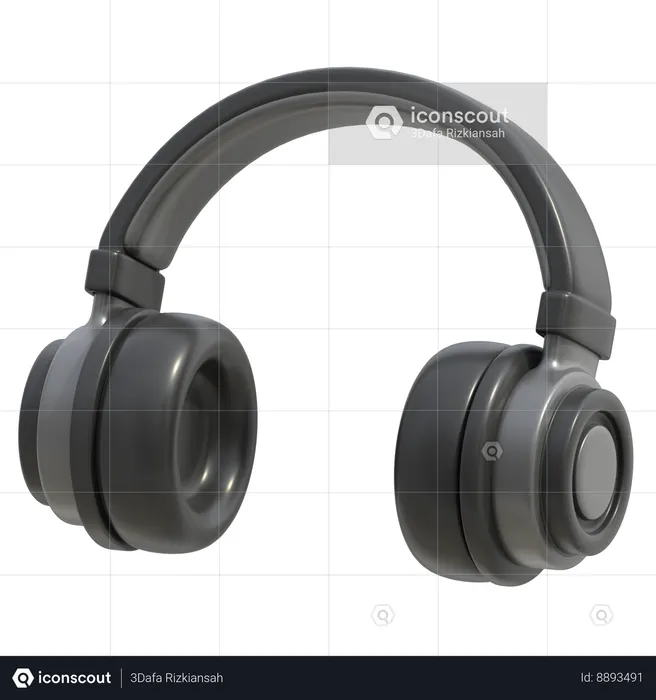 Casque de musique  3D Icon