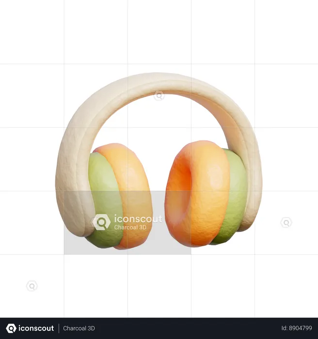 Casque de musique  3D Icon