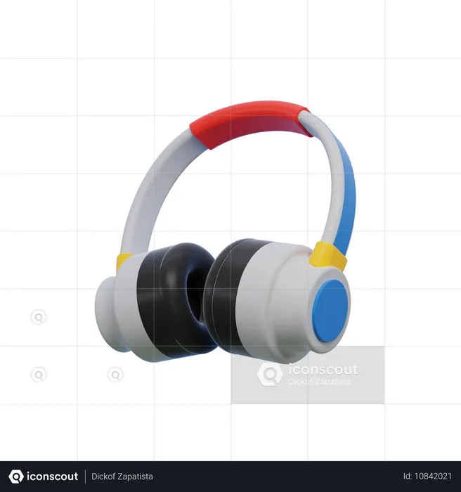 Casque de musique  3D Icon