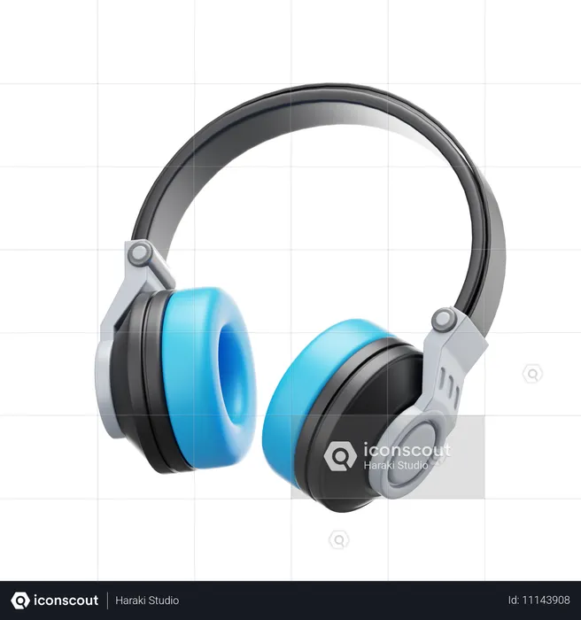 Casque de musique  3D Icon