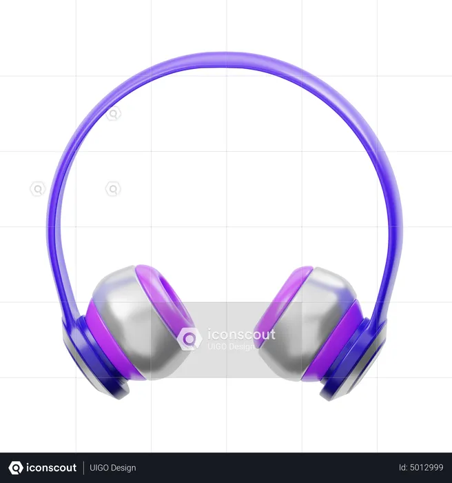 Casque de musique  3D Icon