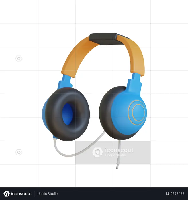 Casque de musique  3D Icon