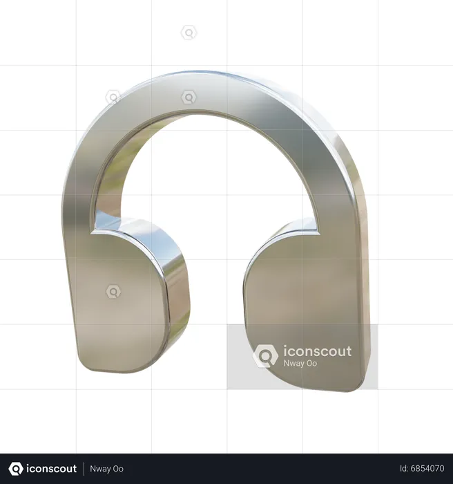 Casque de musique  3D Icon