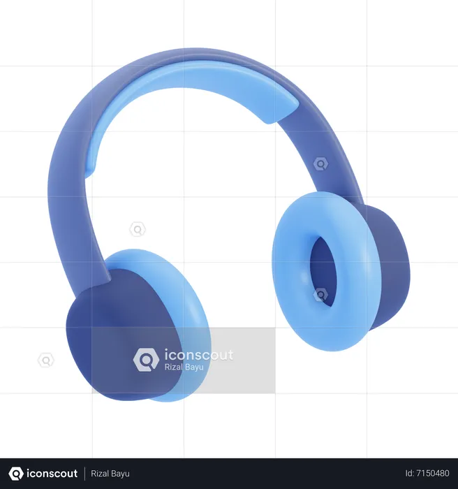 Casque de musique  3D Icon